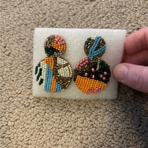 Fossil Multicolor Beaded Earrings